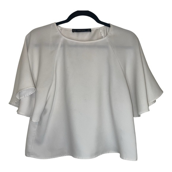 Zara Tops - Zara Elegant White Blouse